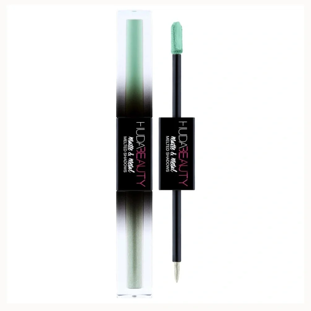 HUDA BEAUTY Matte & Metal Dual Ended Eyeshadow - Minted & Dinero (BNIB)